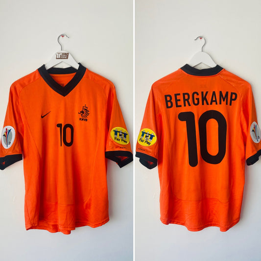 Holland home football shirt    Euro 2000 Bergkamp Medium