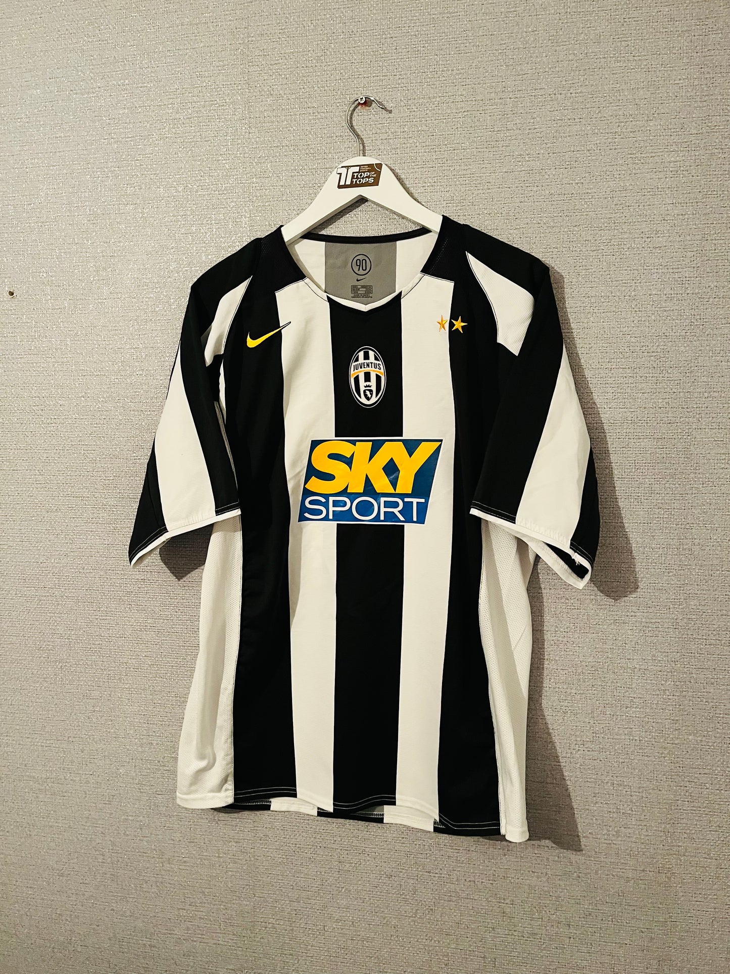 Juventus home football shirt 2004/05 Trezeguet Large