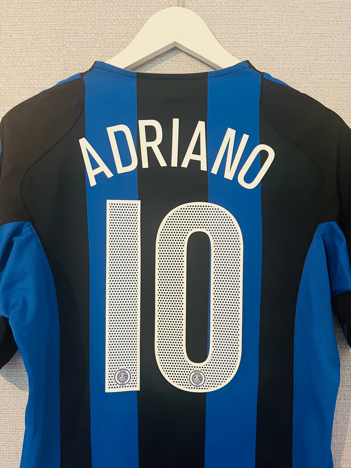 Inter Milan home football shirt 2004/05 Adriano Medium