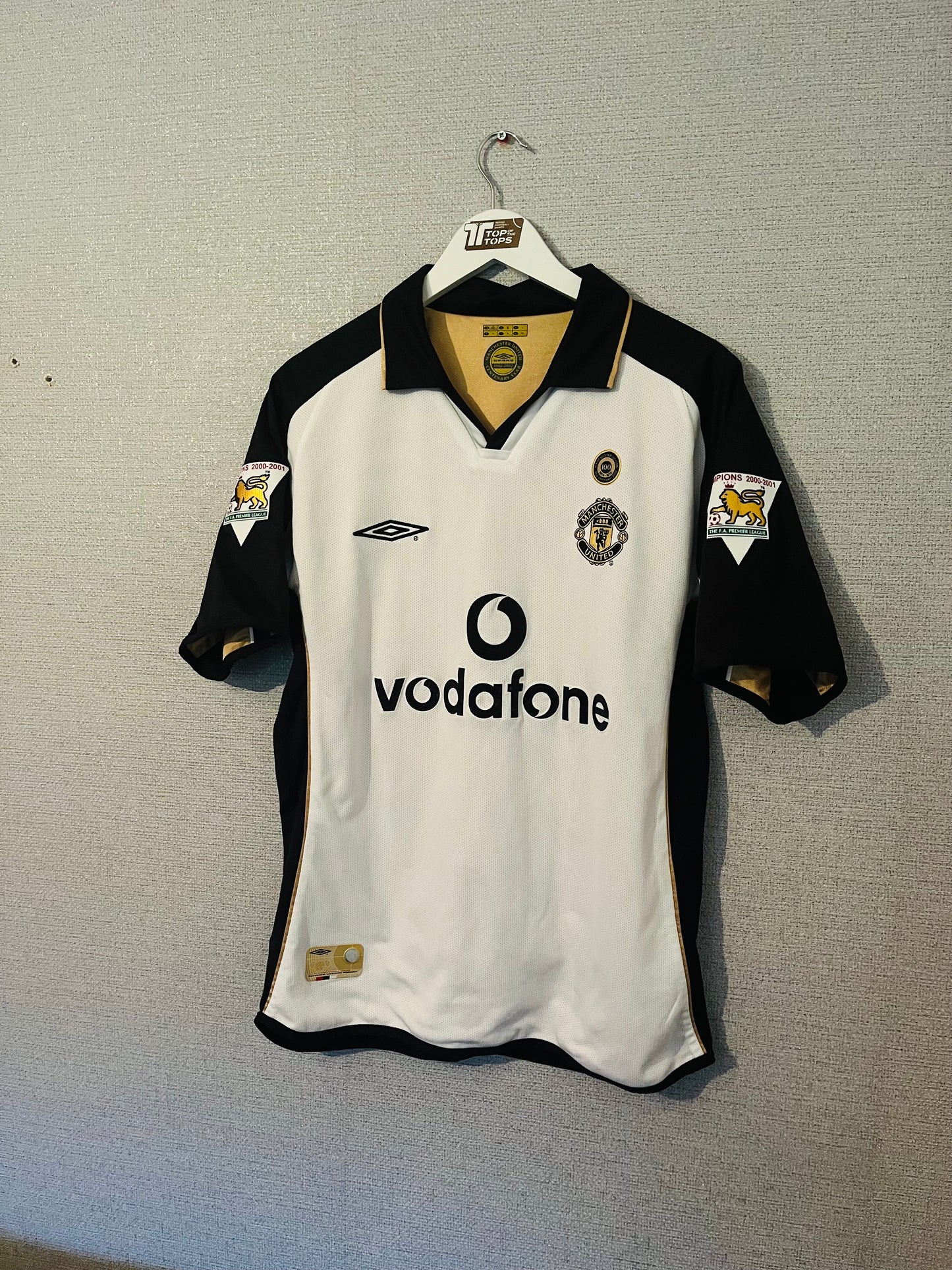 Manchester United away reversible football shirt 2001/02 Solskjaer Medium