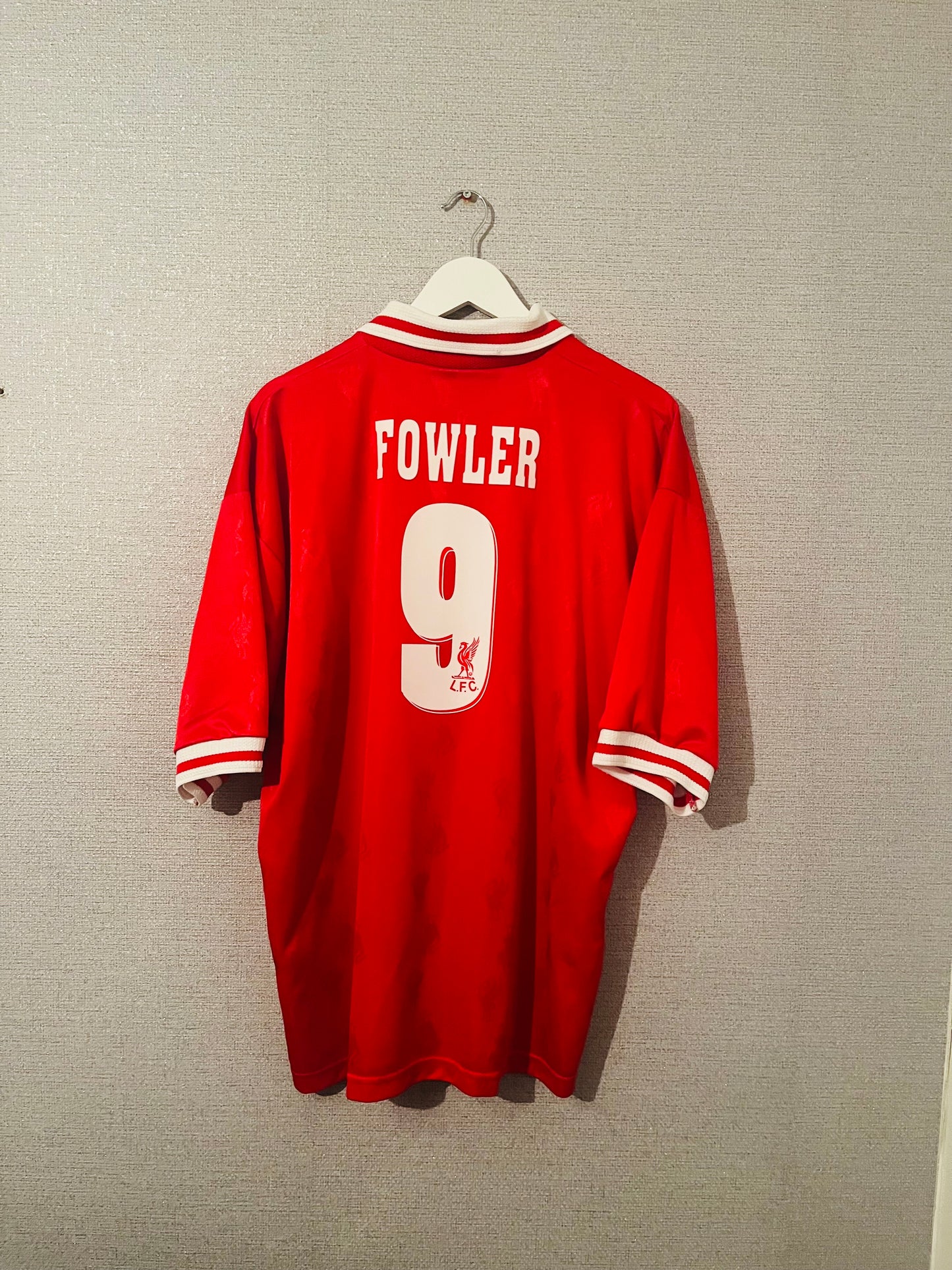Liverpool home football shirt 1996/97 Fowler XXL