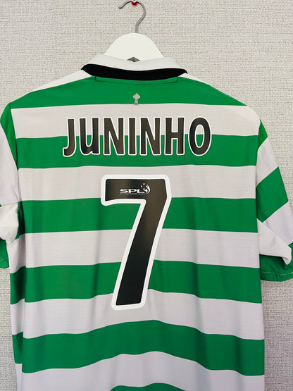 Glasgow Celtic home football shirt 2004/05 Juninho Medium