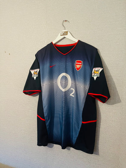 Arsenal away football shirt 2002/03 Bergkamp Large