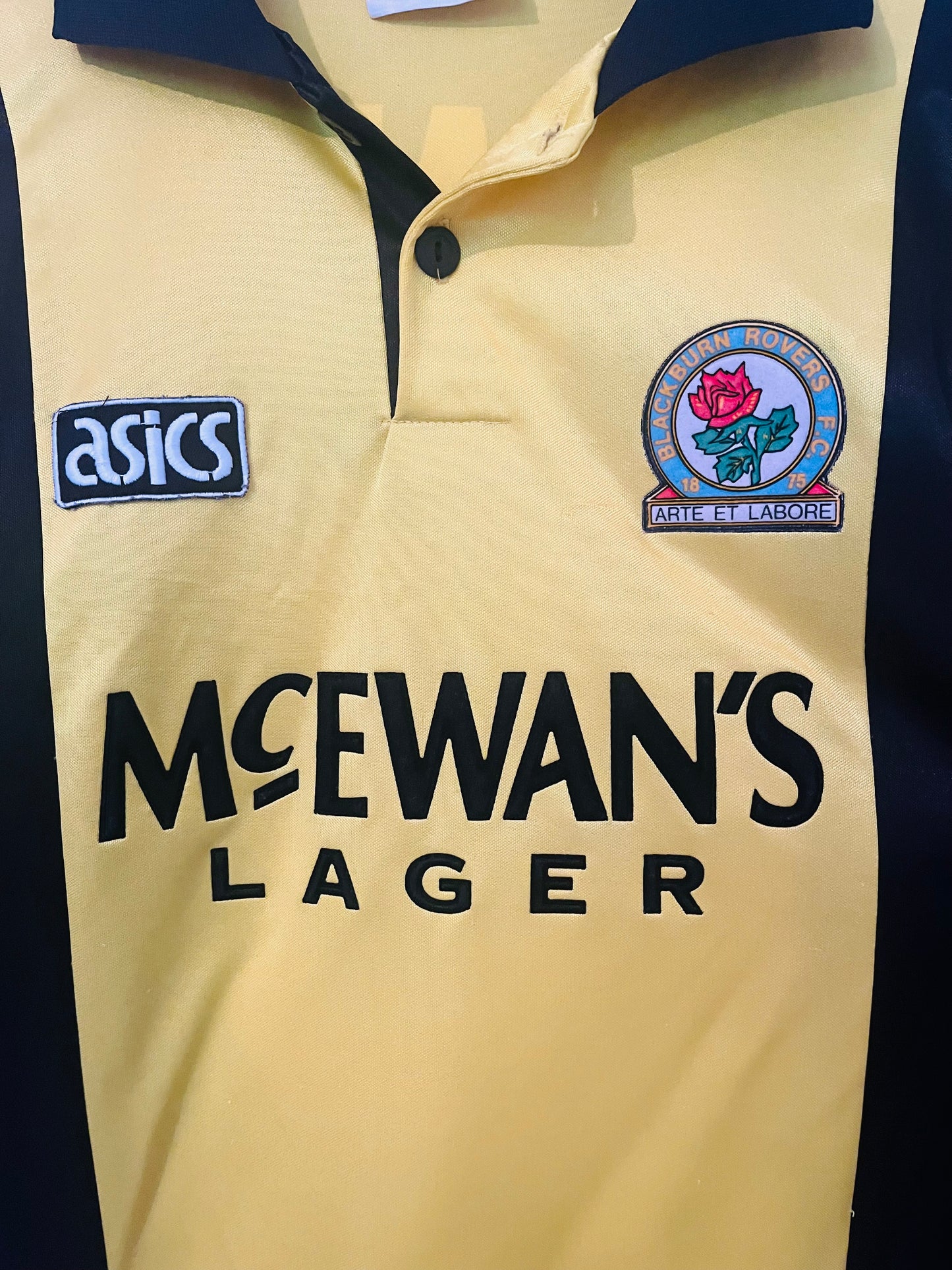 Blackburn Rovers third football shirt 1993/95 Shearer Medium
