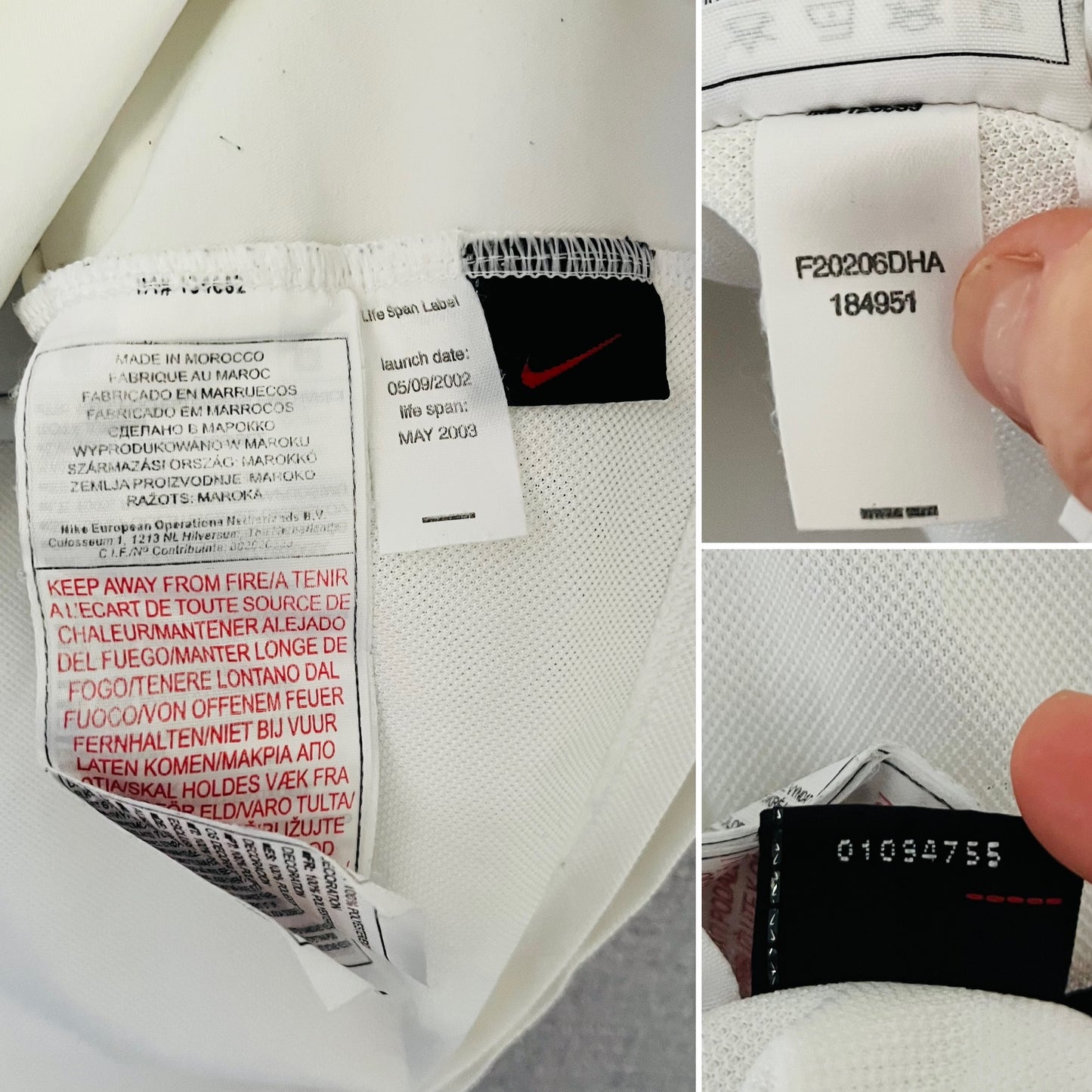 Manchester United away football shirt 2002/03 Keane Medium