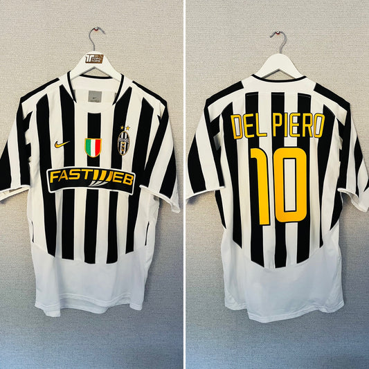 Juventus home football shirt 2003/04 Del Piero Medium