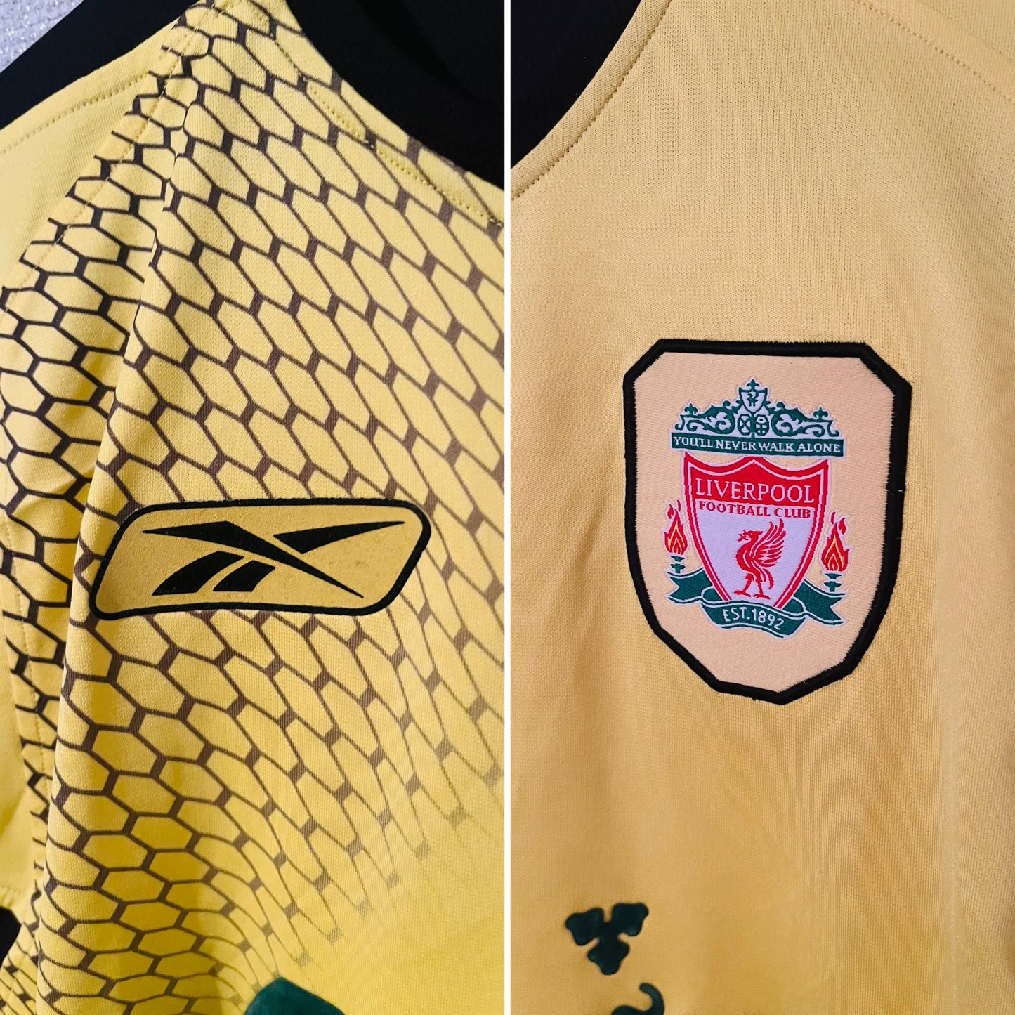 Liverpool away football shirt 2004/06 Morientes Medium