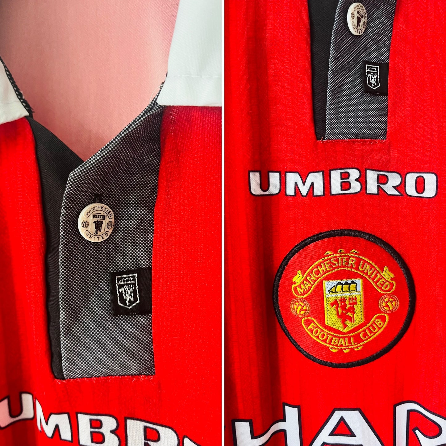Manchester United home football shirt 1997/98 Irwin XXL