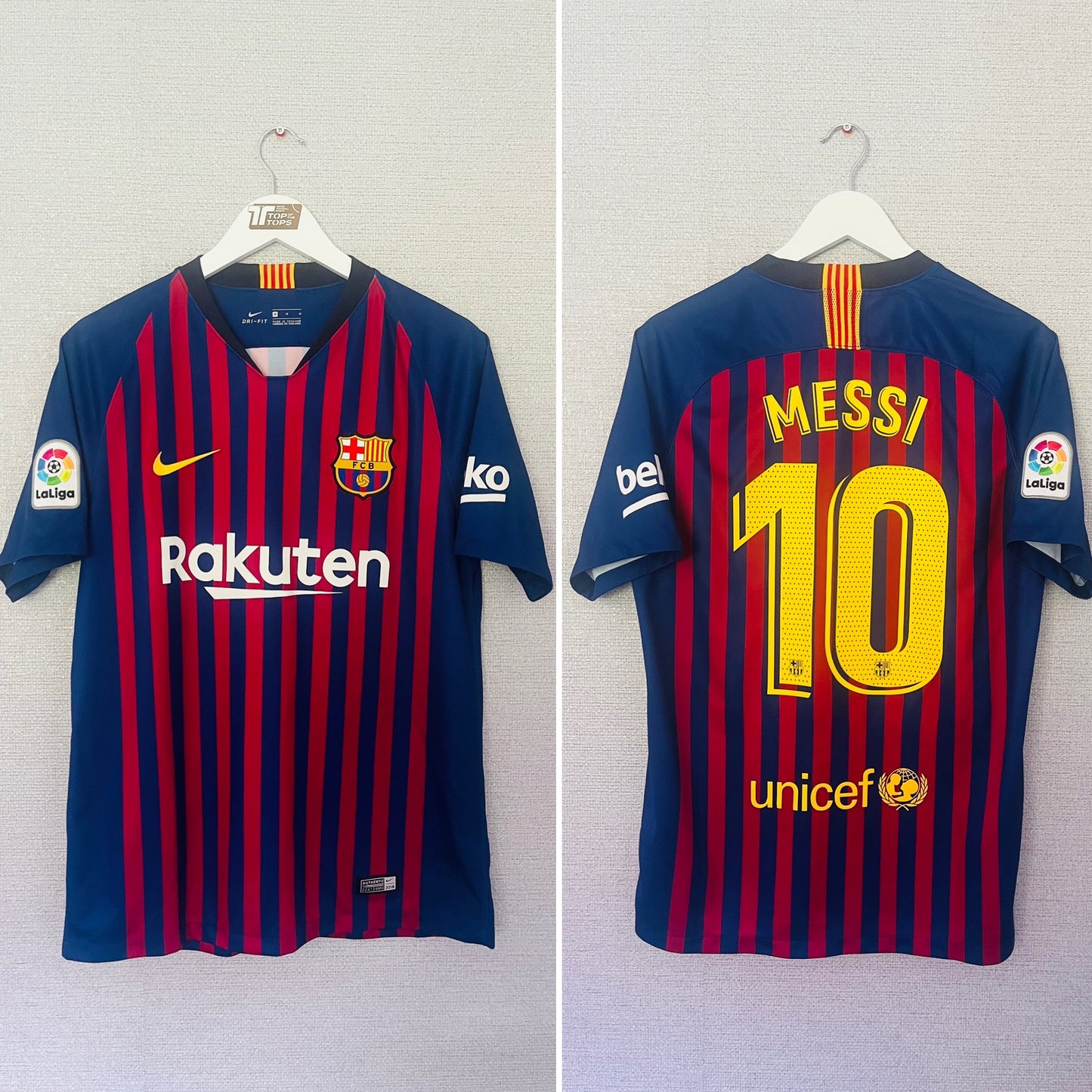 Barcelona home football shirt
2018/19 Messi Medium