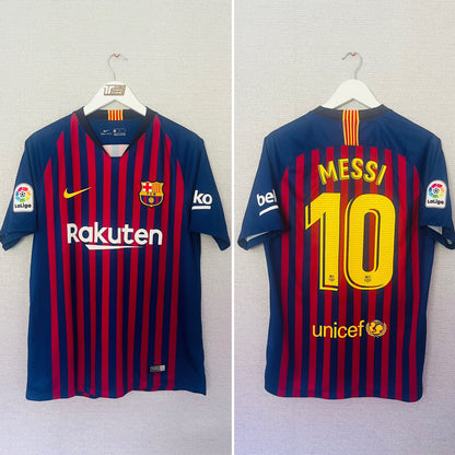 Barcelona home football shirt
2018/19 Messi Medium