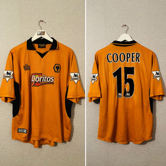 Wolverhampton Wanderers home football shirt 2003/04 Cooper Large