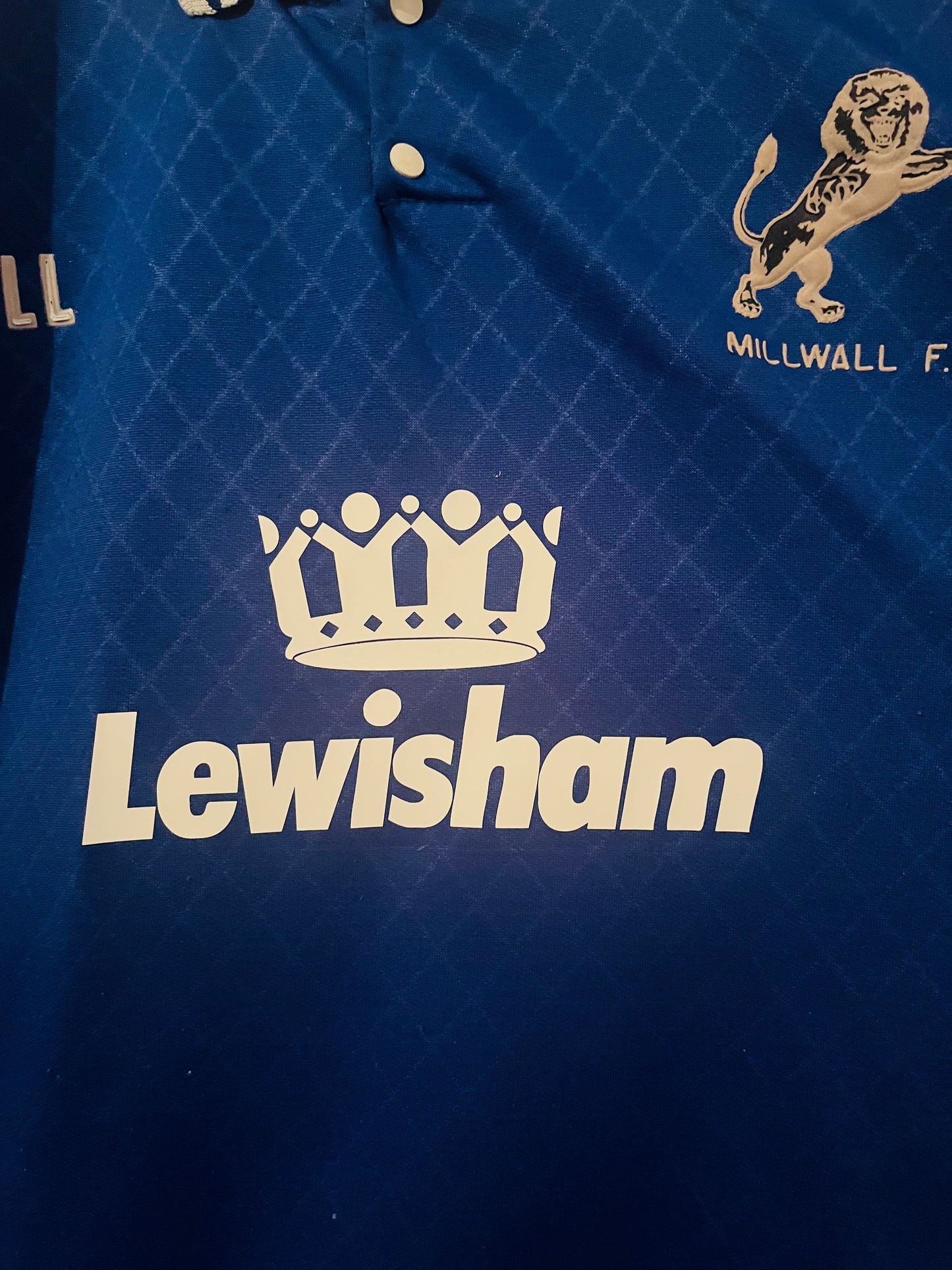 Millwall home football shirt 1990/91 Large