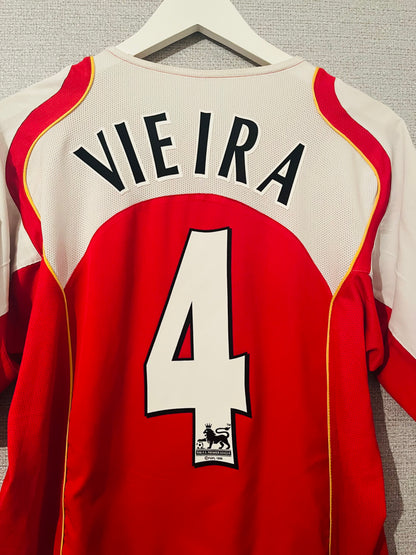 Arsenal home football shirt 2004/05 Vieira Large