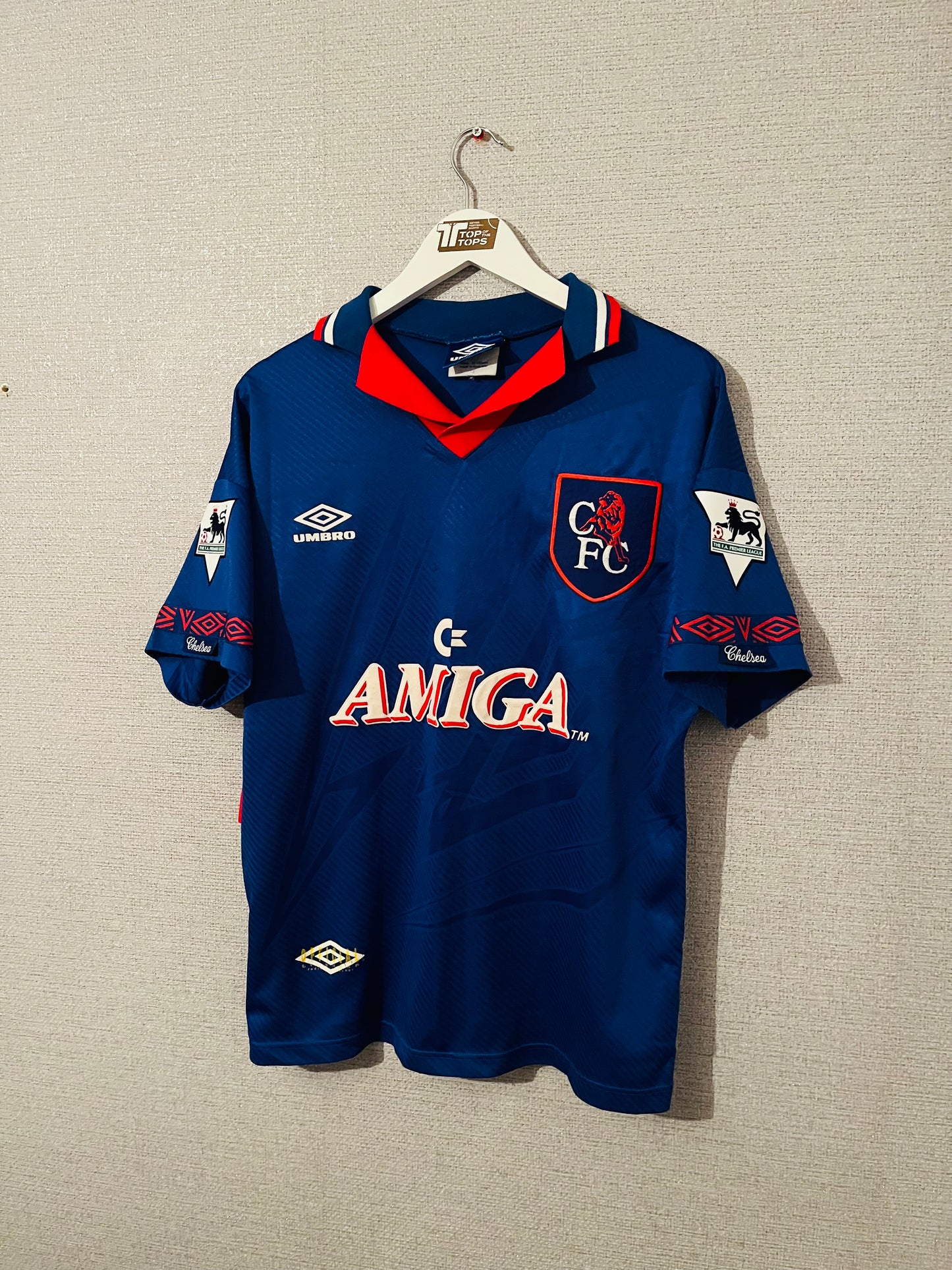Chelsea home football shirt 1993/94 Peacock Medium