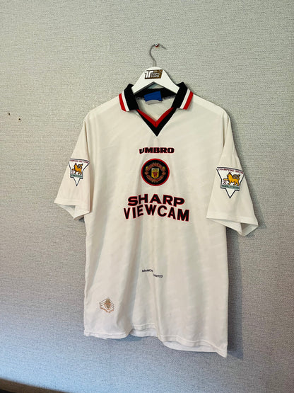 Manchester United away football shirt 1996/97 Cantona XL