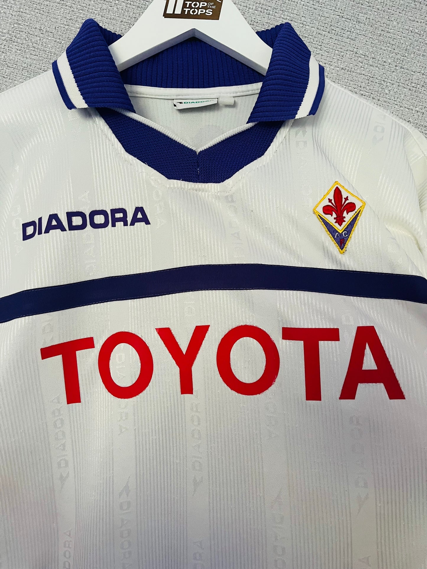 Fiorentina away football shirt 2000/01 Rui Costa XL