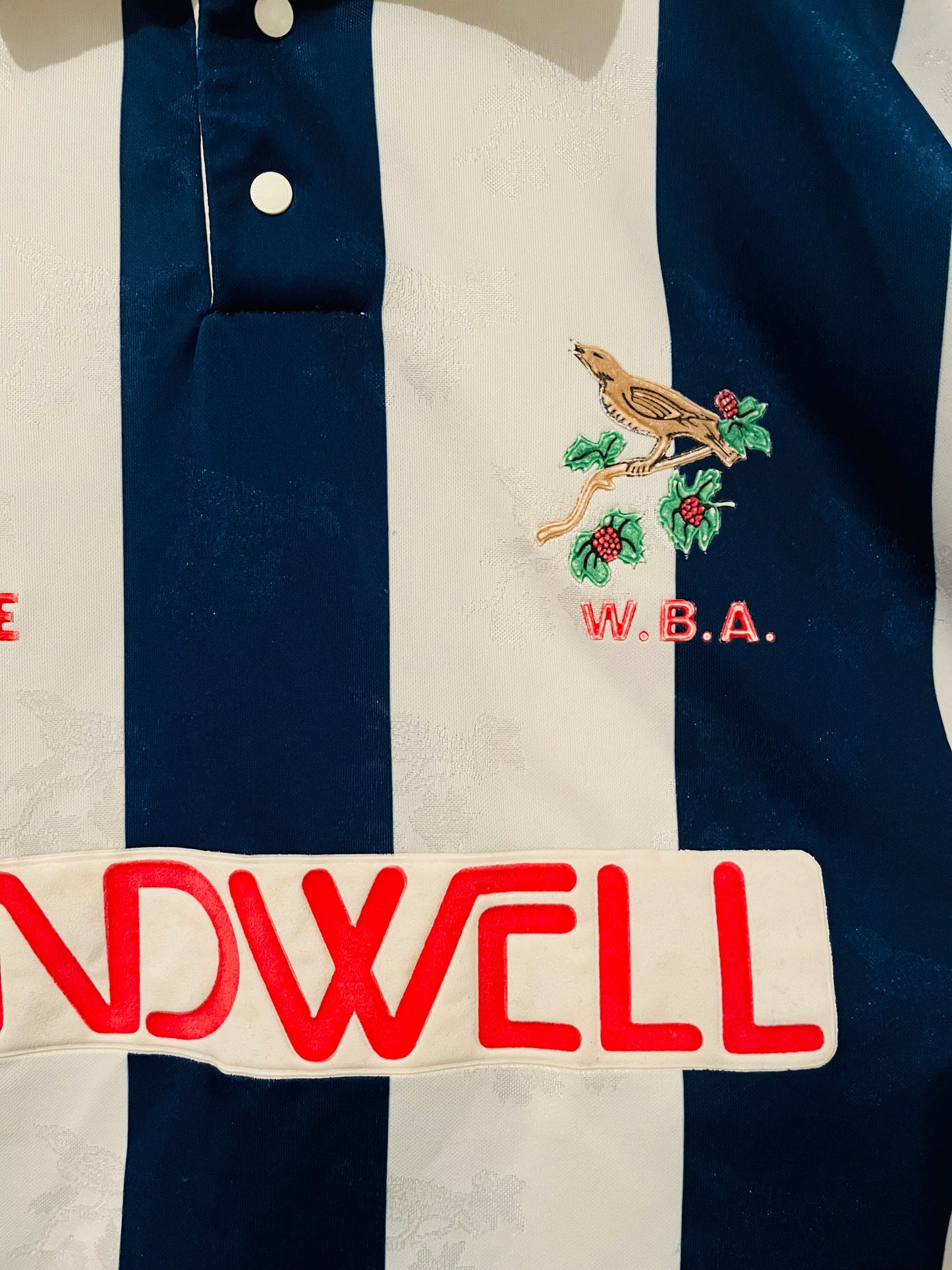 West Bromwich Albion WBA home football shirt 1991/92 Medium