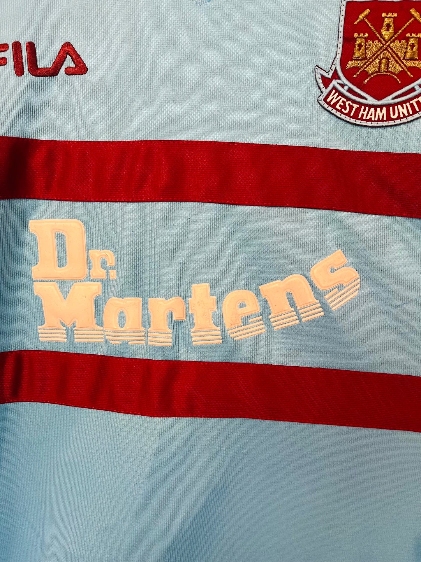 West Ham United away football shirt 2001/03 Di Canio XL