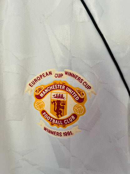 Manchester United away football shirt 1990/91 Medium