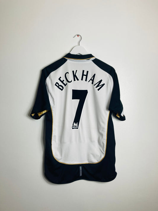 Manchester United away & third football shirt 2001/02 Beckham Medium