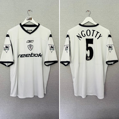 Bolton Wanderers home football shirt 2002/03 Ngotty XL
