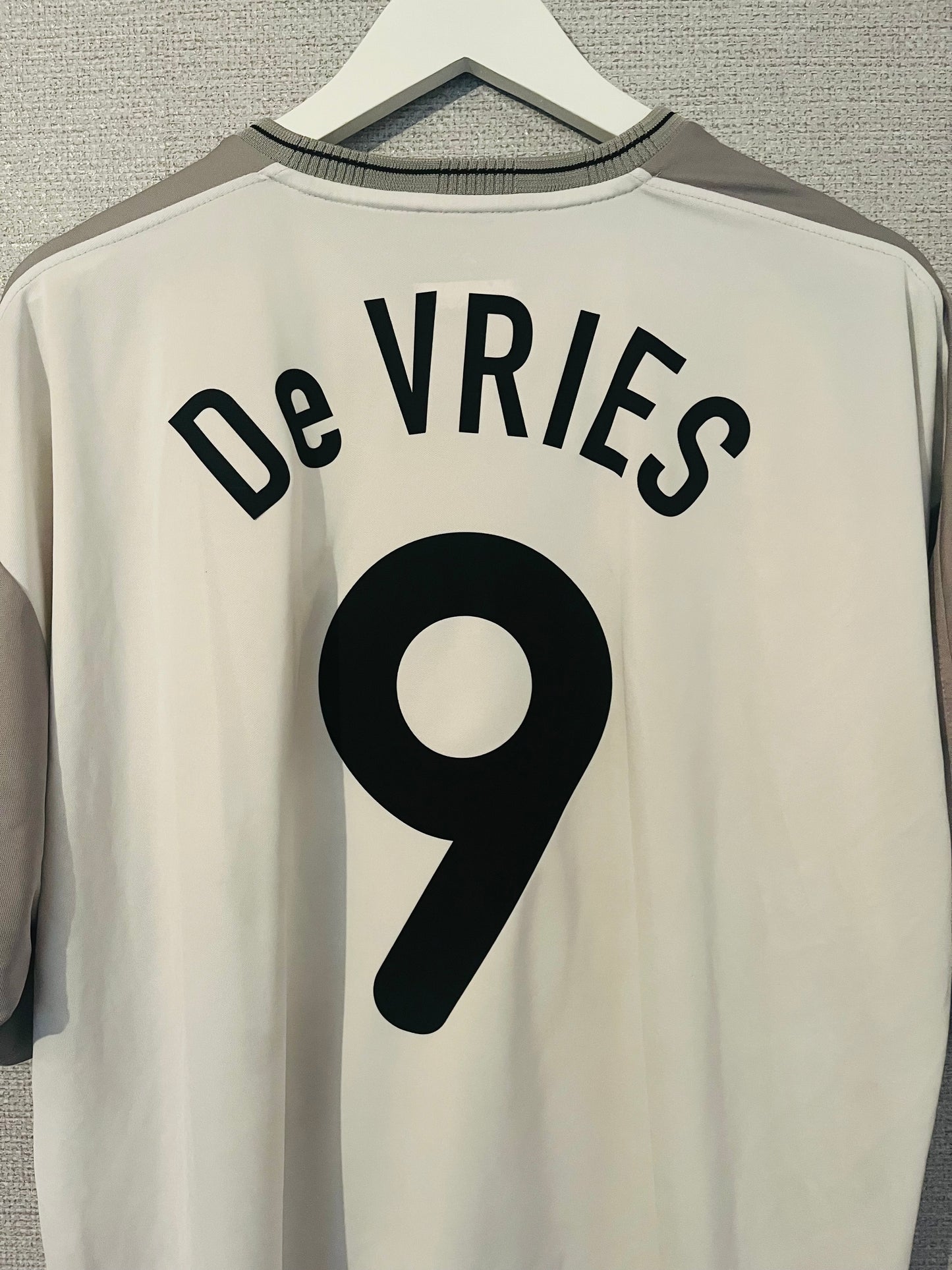Heart of Midlothian Hearts away football shirt 2003/04 De Vries XL