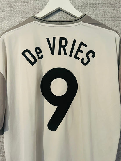 Heart of Midlothian Hearts away football shirt 2003/04 De Vries XL