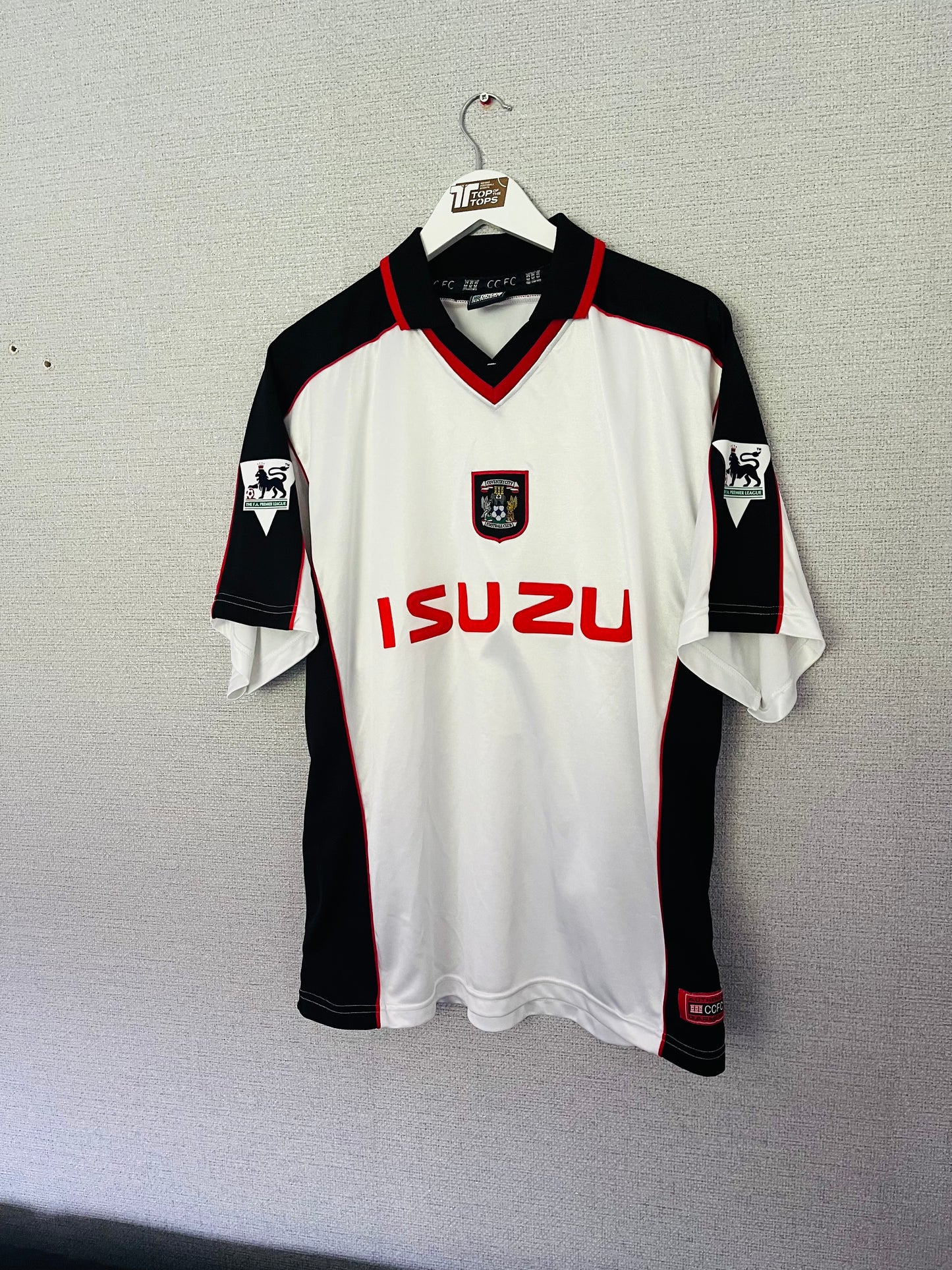 Coventry City away football shirt 1999/2000 Keane XL