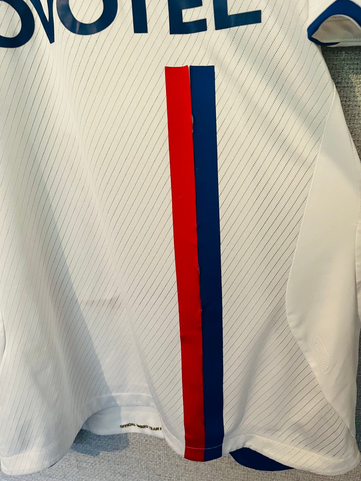Olympique Lyonnaise Lyon home football shirt 2008/09 Juninho Medium