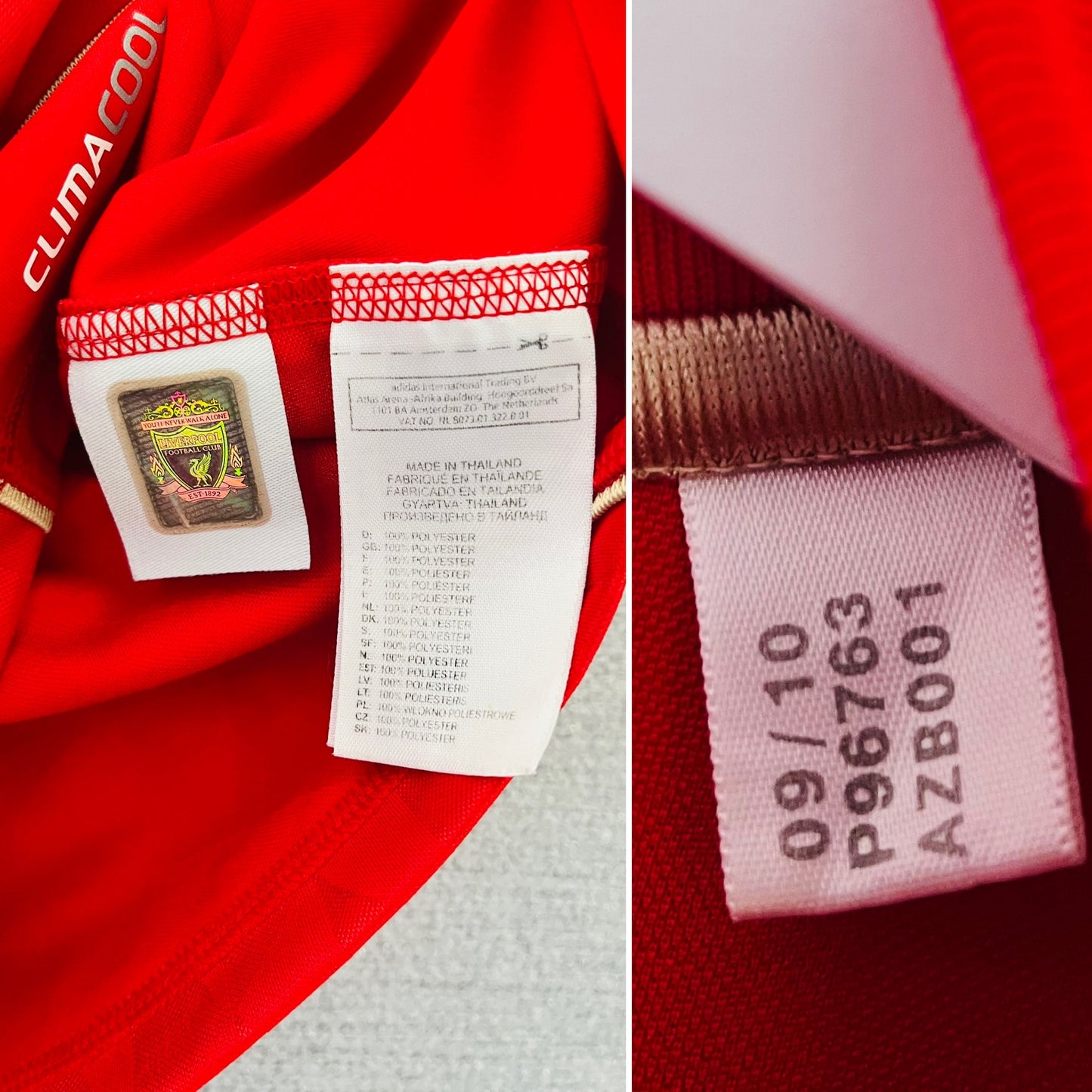 Liverpool home football shirt 2010/12 Suarez Medium