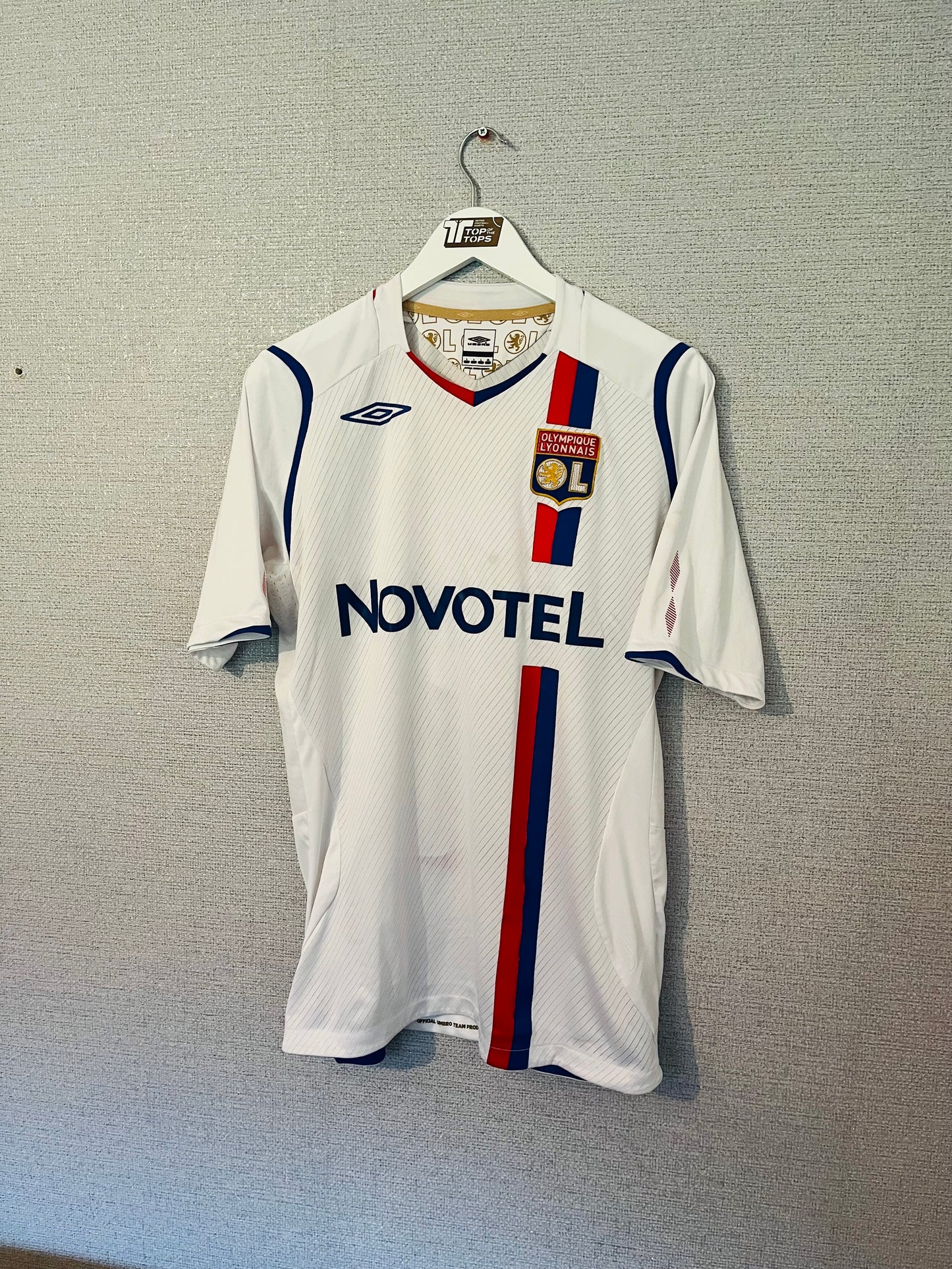 Olympique Lyonnaise Lyon home football shirt 2008/09 Juninho Medium