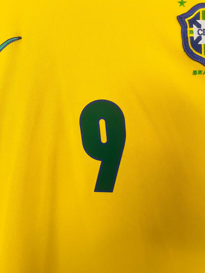 Brazil home football shirt W/C 1998 R9 official re issue XL