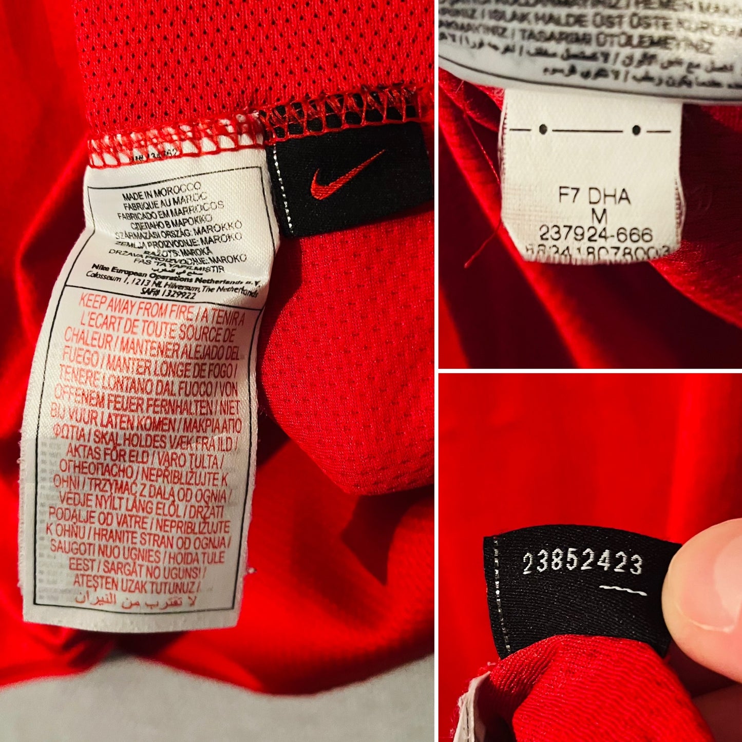 Manchester United home football shirt 2007/09 CR7 Medium