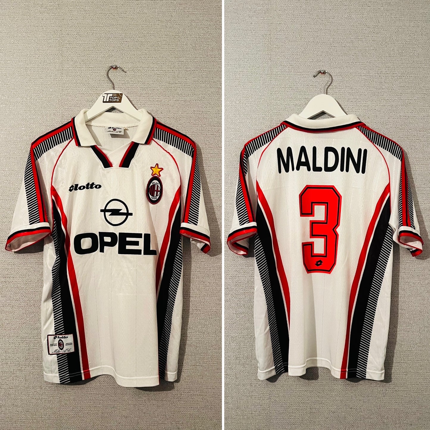 AC Milan away football shirt 1997/98 Maldini Medium