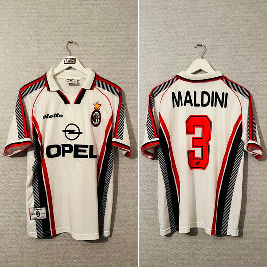 AC Milan away football shirt 1997/98 Maldini Medium