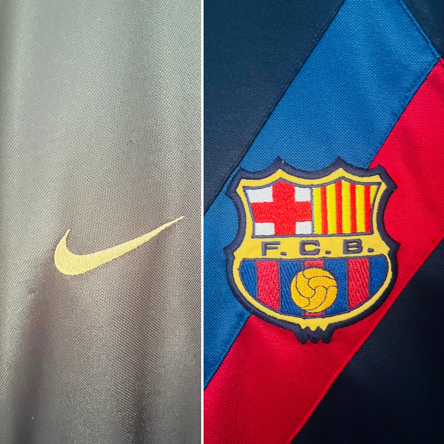 Barcelona away football shirt 2003/04 Ronaldinho XL