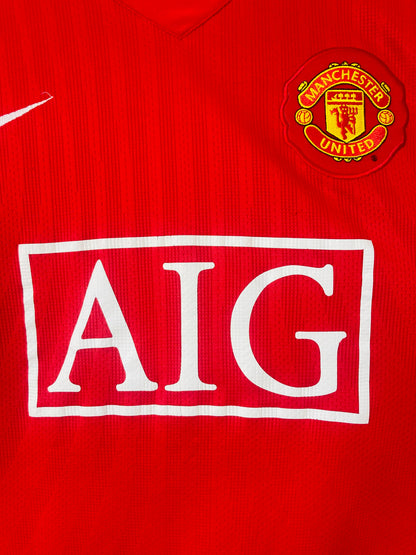 Manchester United home football shirt 2007/08 CR7 Large