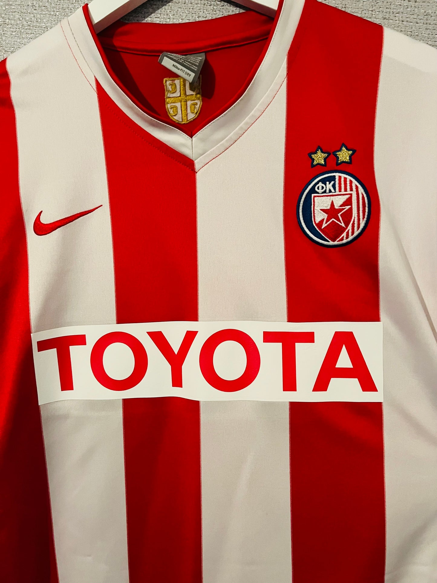 Red Star Belgrade home football shirt 2007/08 Large