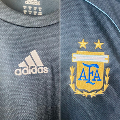 Argentina away football shirt 2007/09 Messi XL