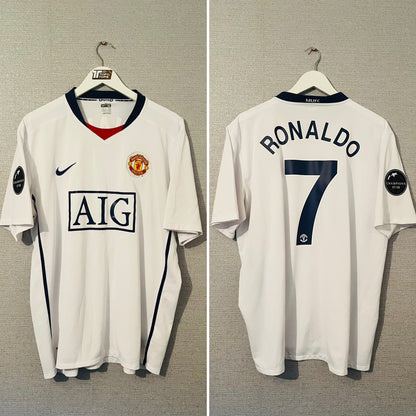 Manchester United away football shirt 2008/09 CR7 XL