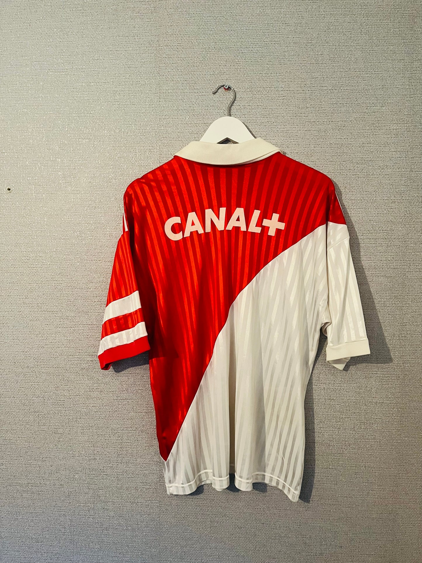 Monaco home football shirt 1990/91 Large