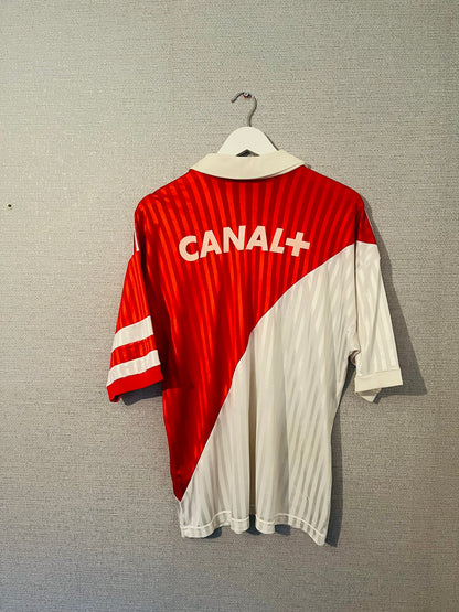 Monaco home football shirt 1990/91 Large