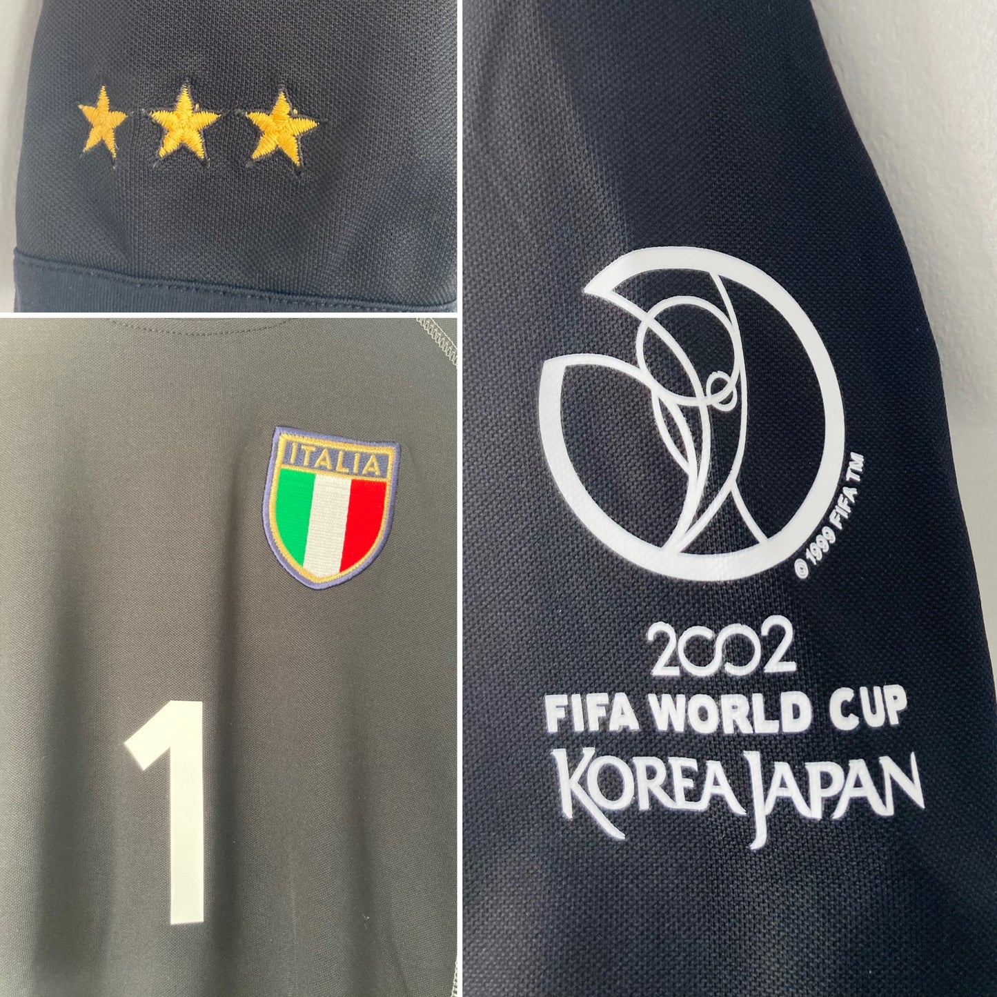 Italy goalkeeper football shirt  W/C 2002 Buffon Medium