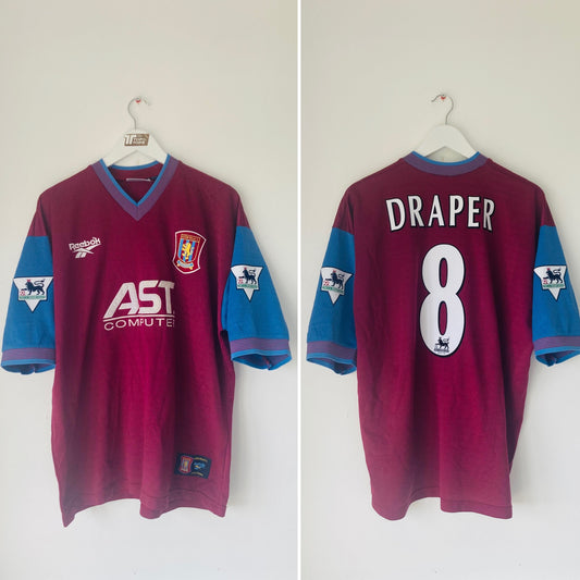 Aston Villa home football shirt 1997/98 Mark Draper XL