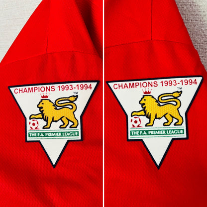 Manchester United home football shirt 1994/95 Cantona XL