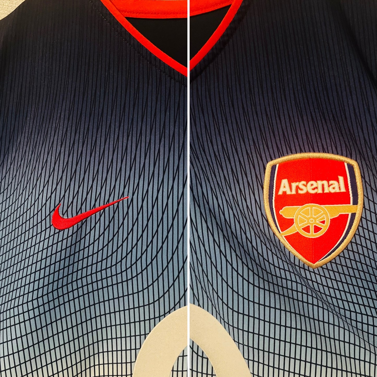 Arsenal away football shirt 2002/03 Bergkamp Large