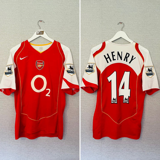 Arsenal home football shirt 2004/05 Henry Medium