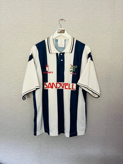 West Bromwich Albion home football shirt 1991/92 Large