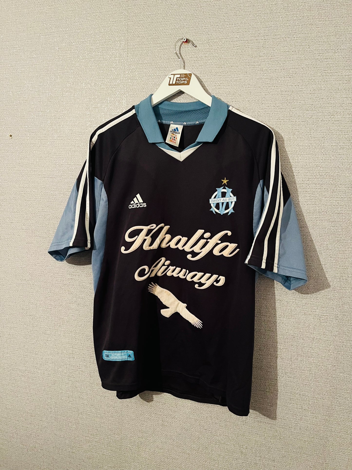 Marseille away football shirt 2001/02 Le Boeuf Large
