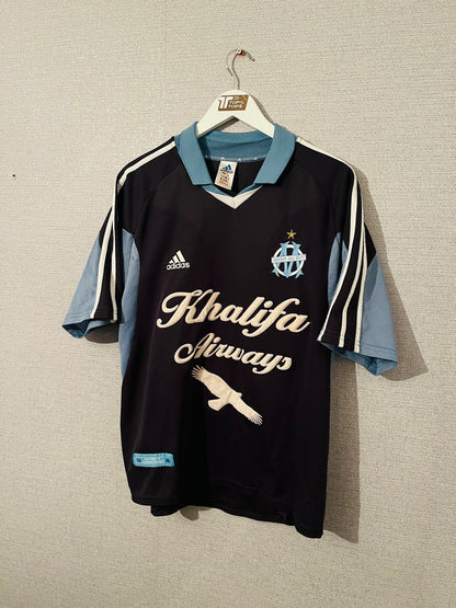 Marseille away football shirt 2001/02 Le Boeuf Large